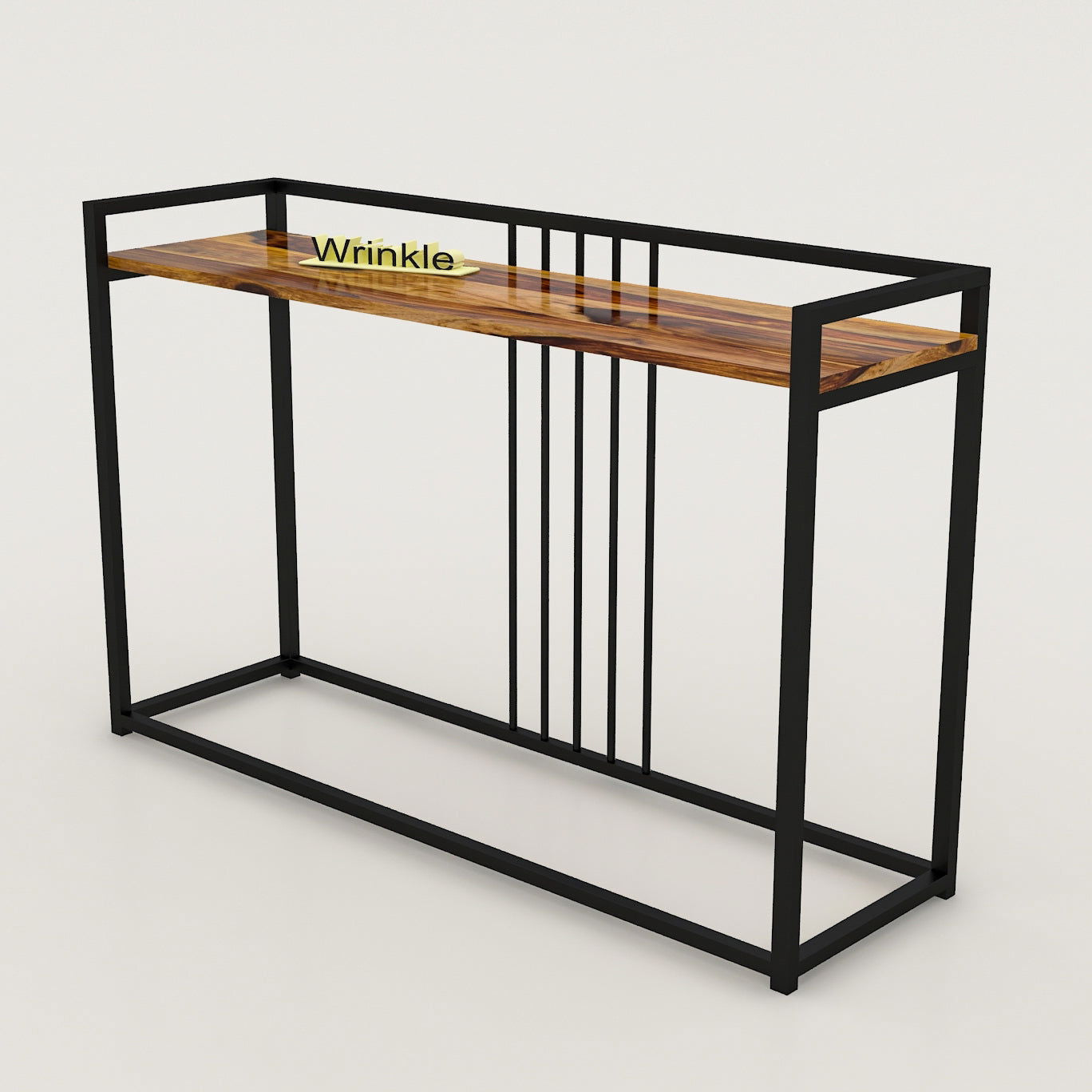 Charming Console Table in Iron With solid sheesham top - Furnishiaa -  -